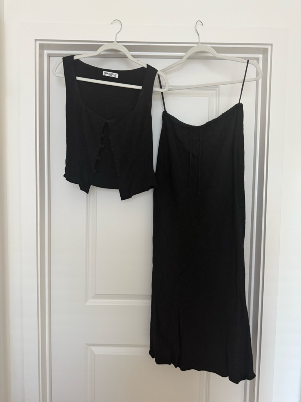 Princess Polly Two Piece Maxi Skirt Set Black